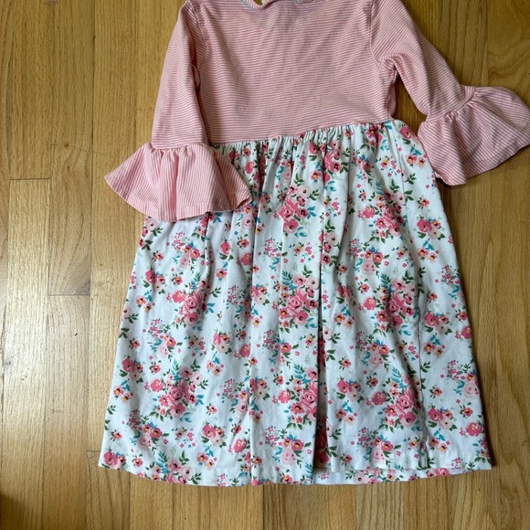 Sz 6x Bonnie Jean Pink Multi Print Dress - Picture 2 of 2